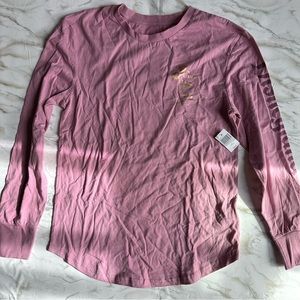 Disneyland Long Sleeve Spirit Shirt Pink Mickey Mouse NWT Size Small